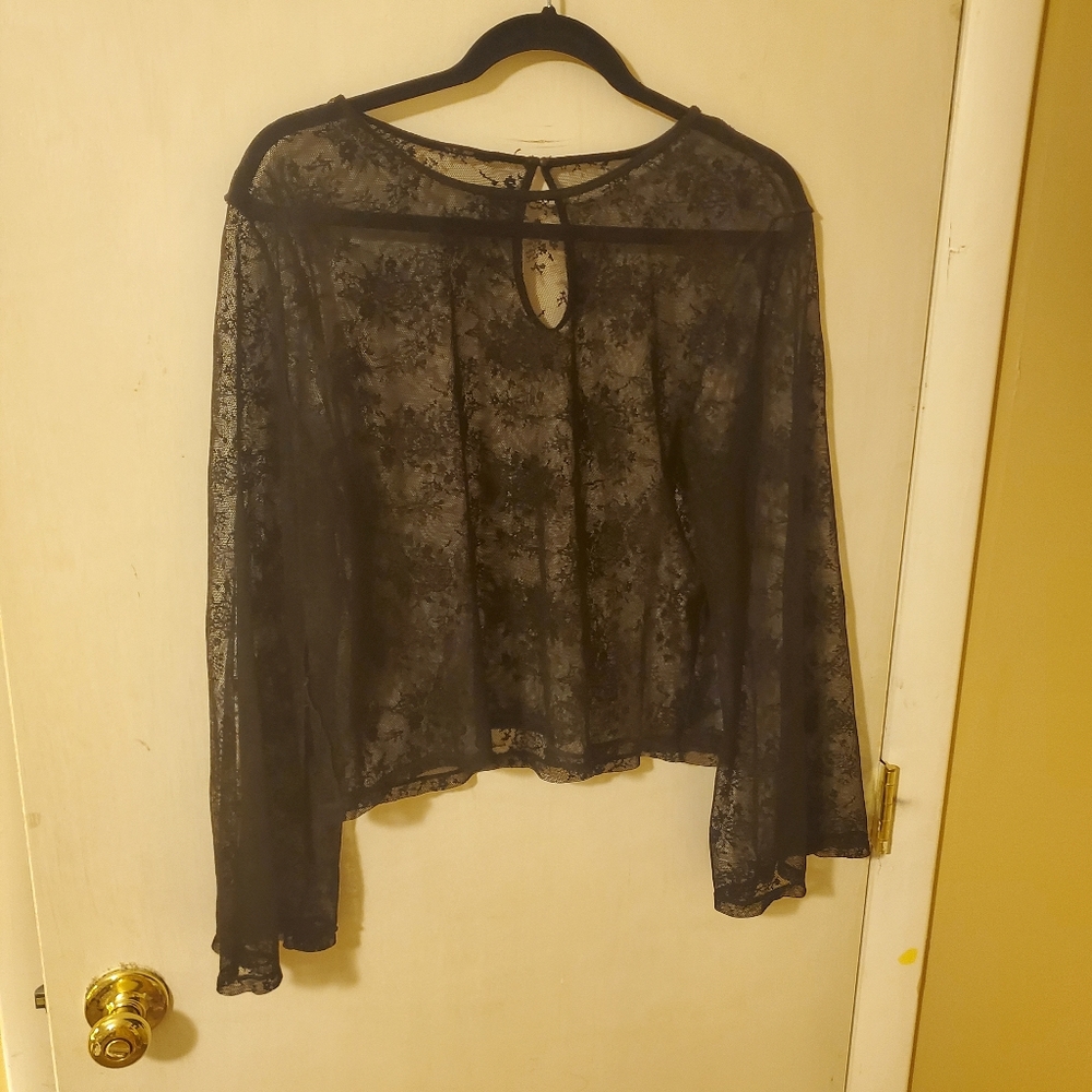 See-through Lace Blouse